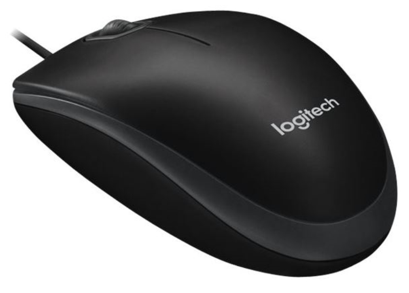 LOGITECH Mouse Logitech B100 ottico con cavo nero
